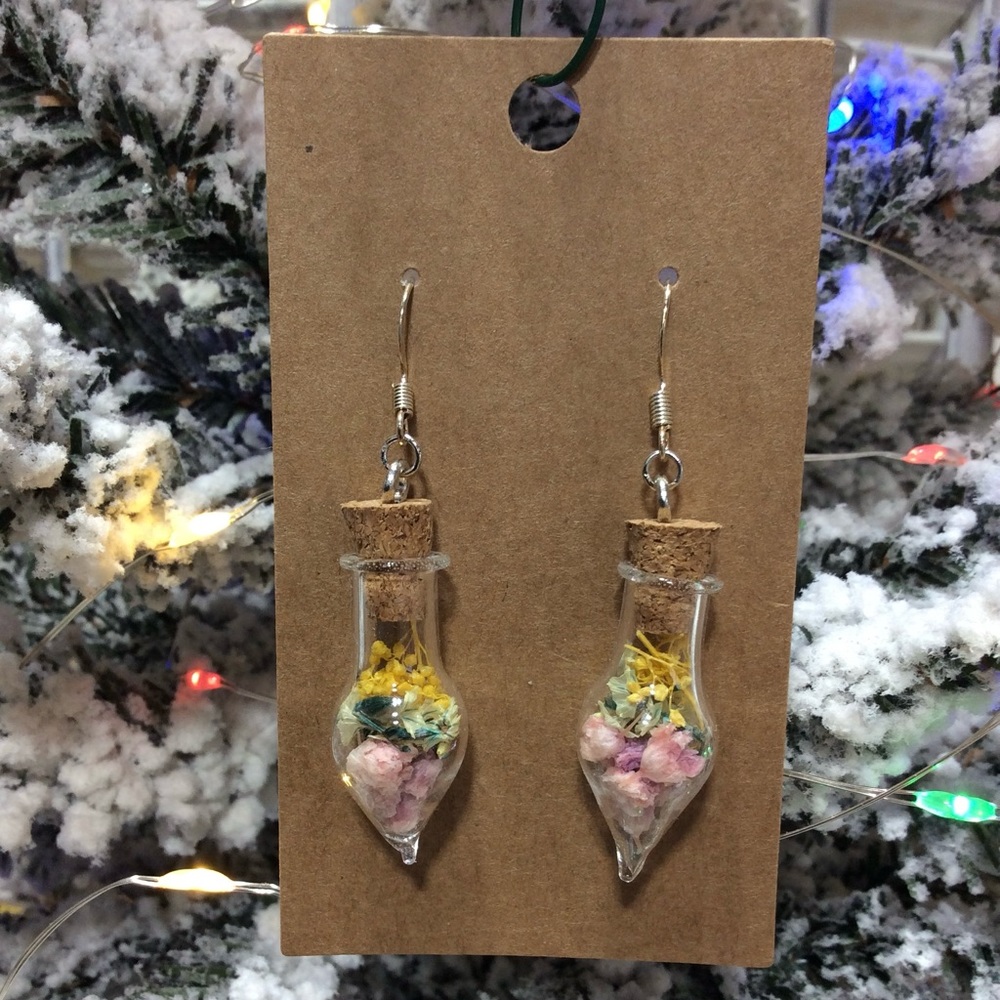 Dried Flower Earrings